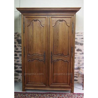 Armoire Début 18ème En Chêne Blond