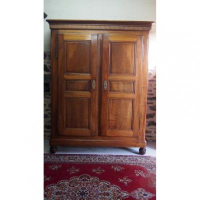 Armoire En Noyer Blond 19ème