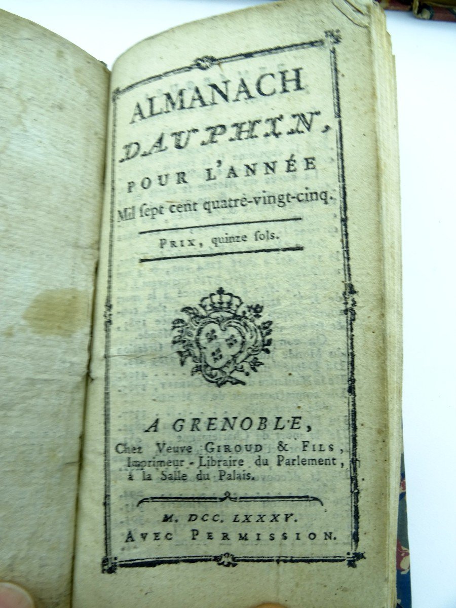 Almanac Of Dauphiné 4 Volumes 18th-photo-4