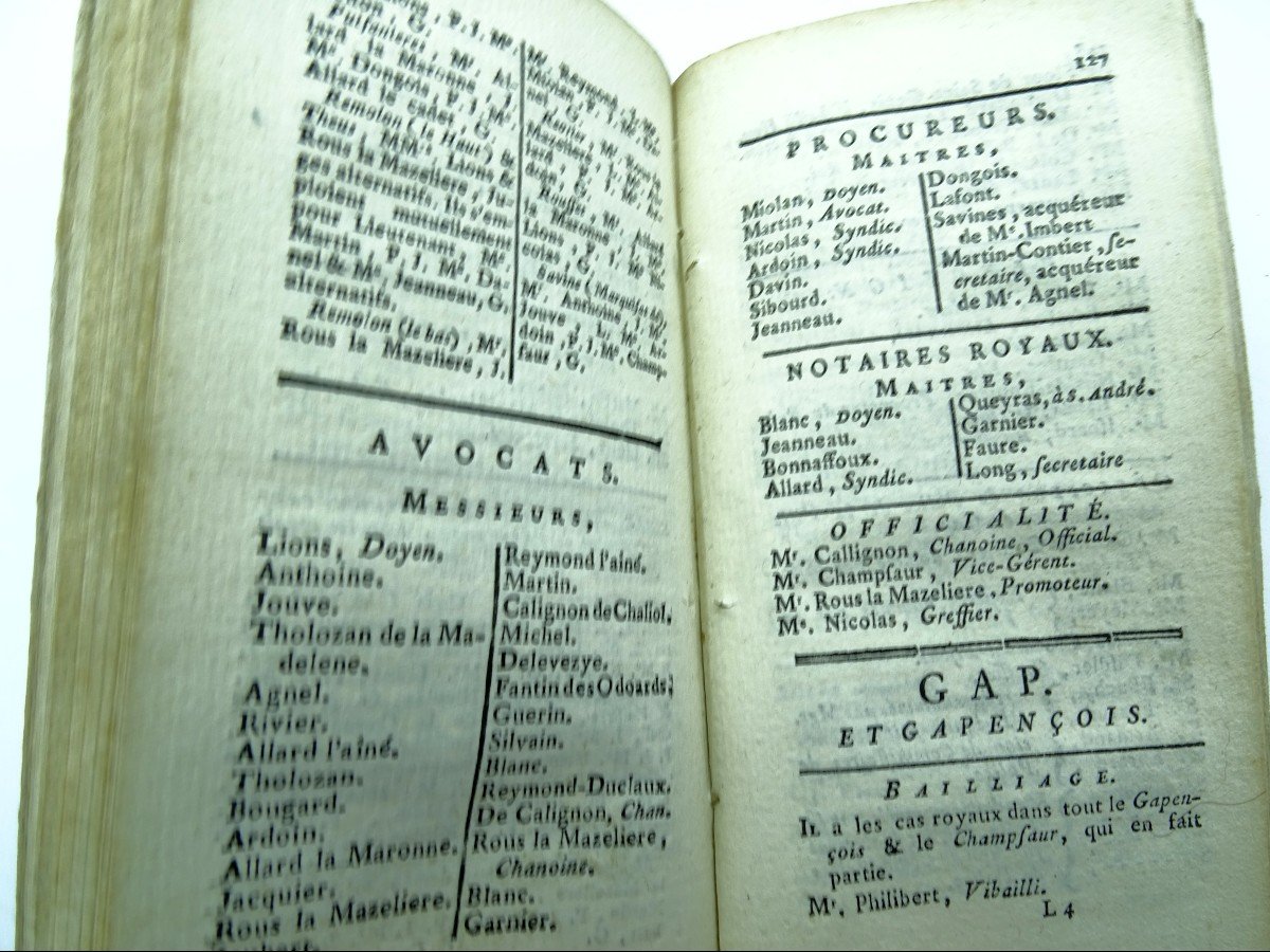 Almanac Of Dauphiné 4 Volumes 18th-photo-5