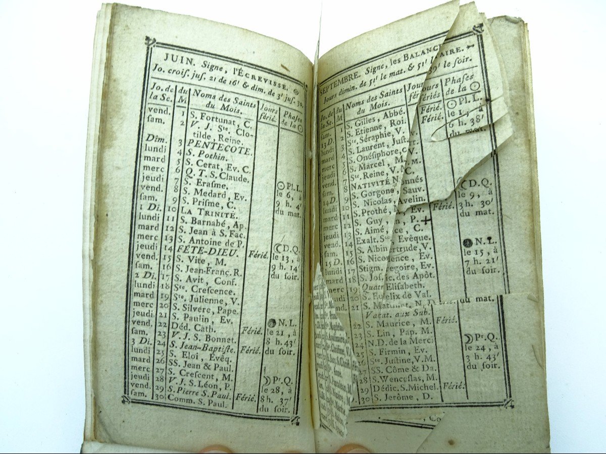 Almanac Of Dauphiné 4 Volumes 18th-photo-7