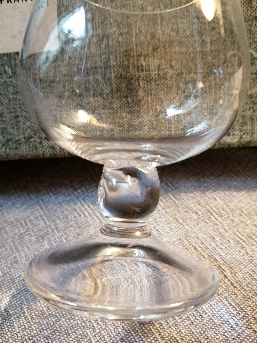 Daum Six Small Crystal Liquor Glasses 20th-photo-1