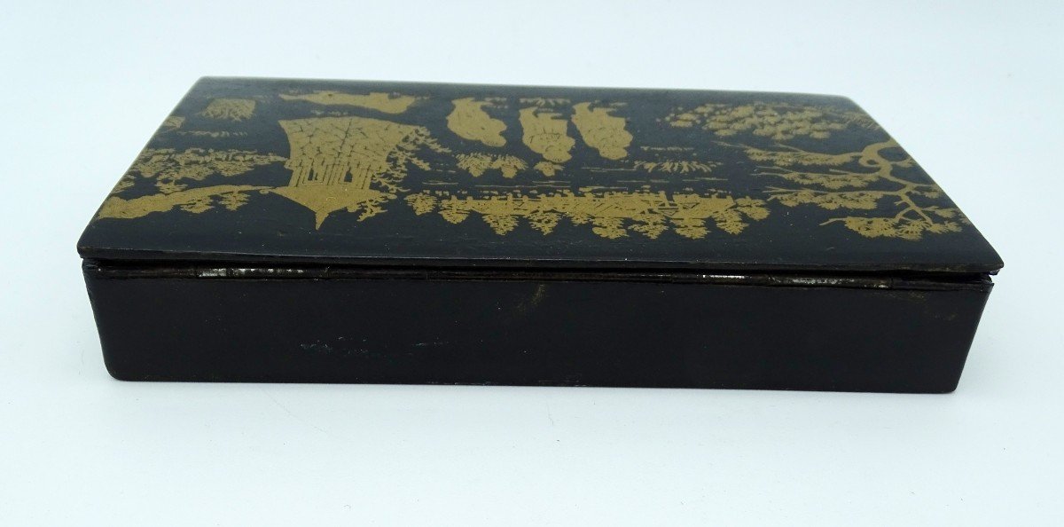 Boiled Cardboard Box Late 19th/1900-photo-2