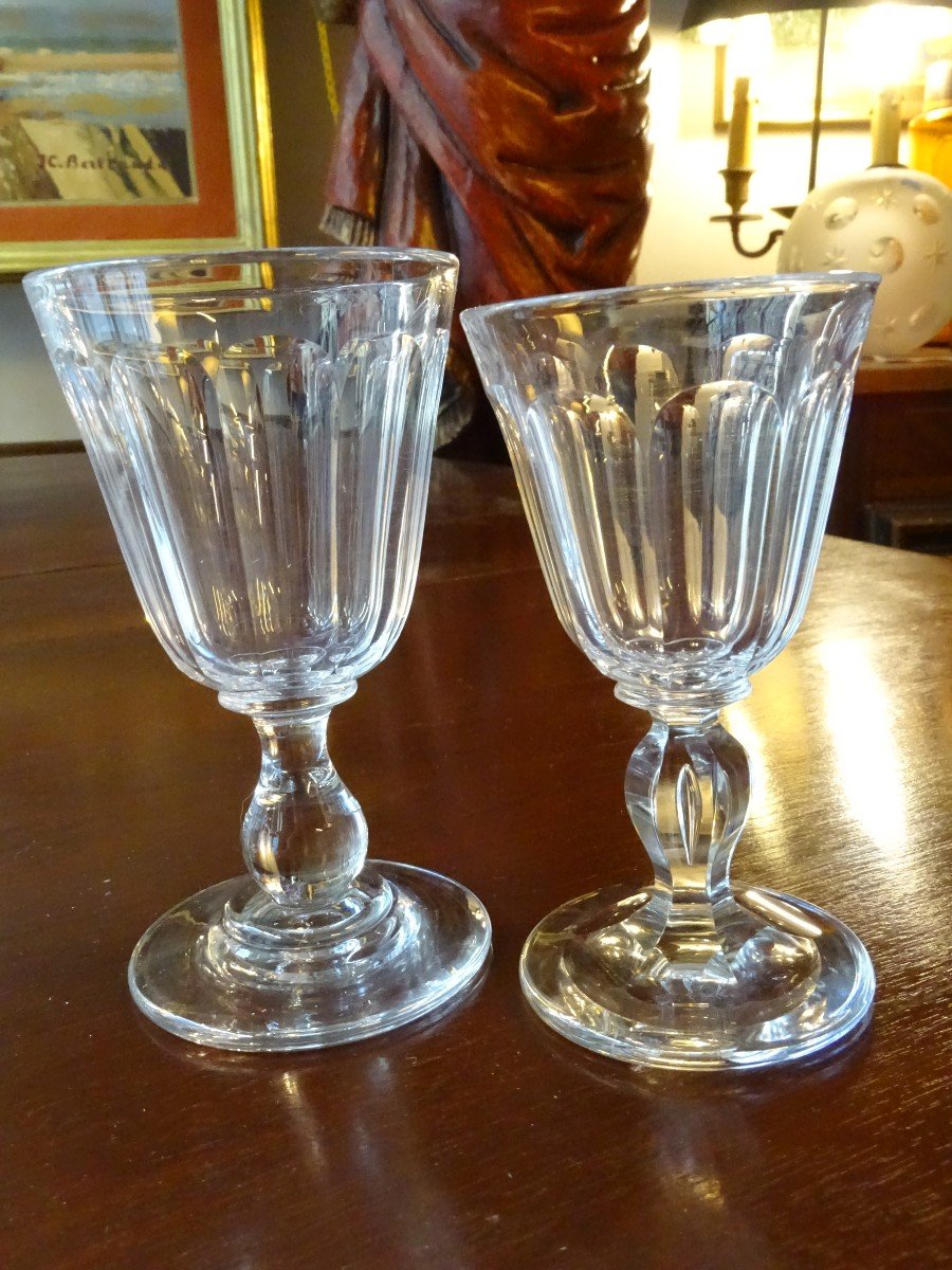 Service De 34 Verres En Cristal Fin 19ème-photo-3