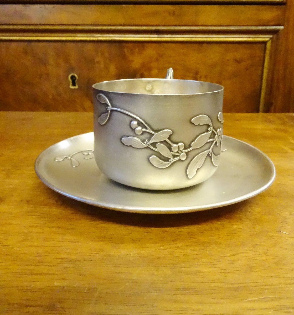 Art Nouveau Silver Tea Cup-photo-1