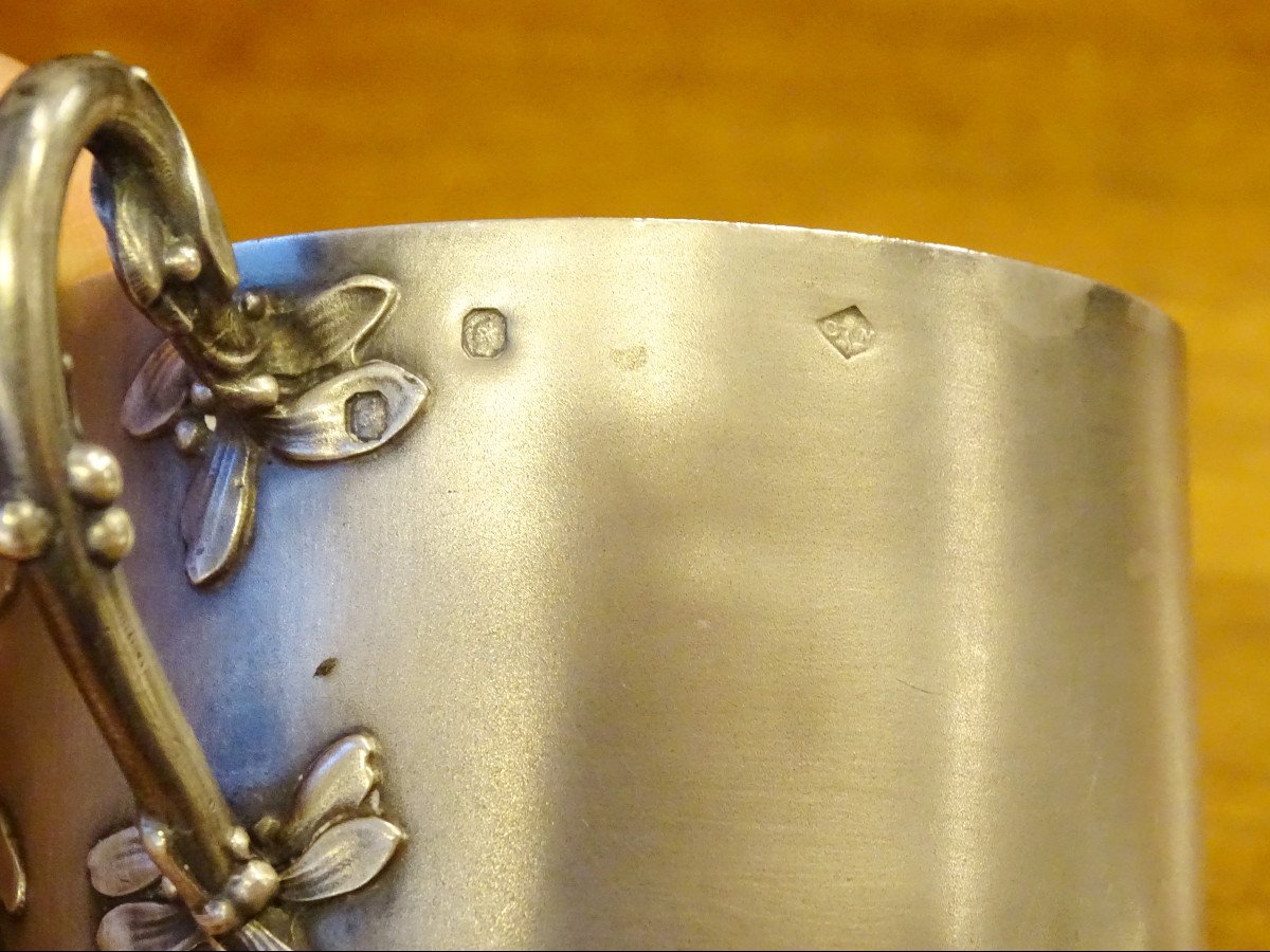 Art Nouveau Silver Tea Cup-photo-2