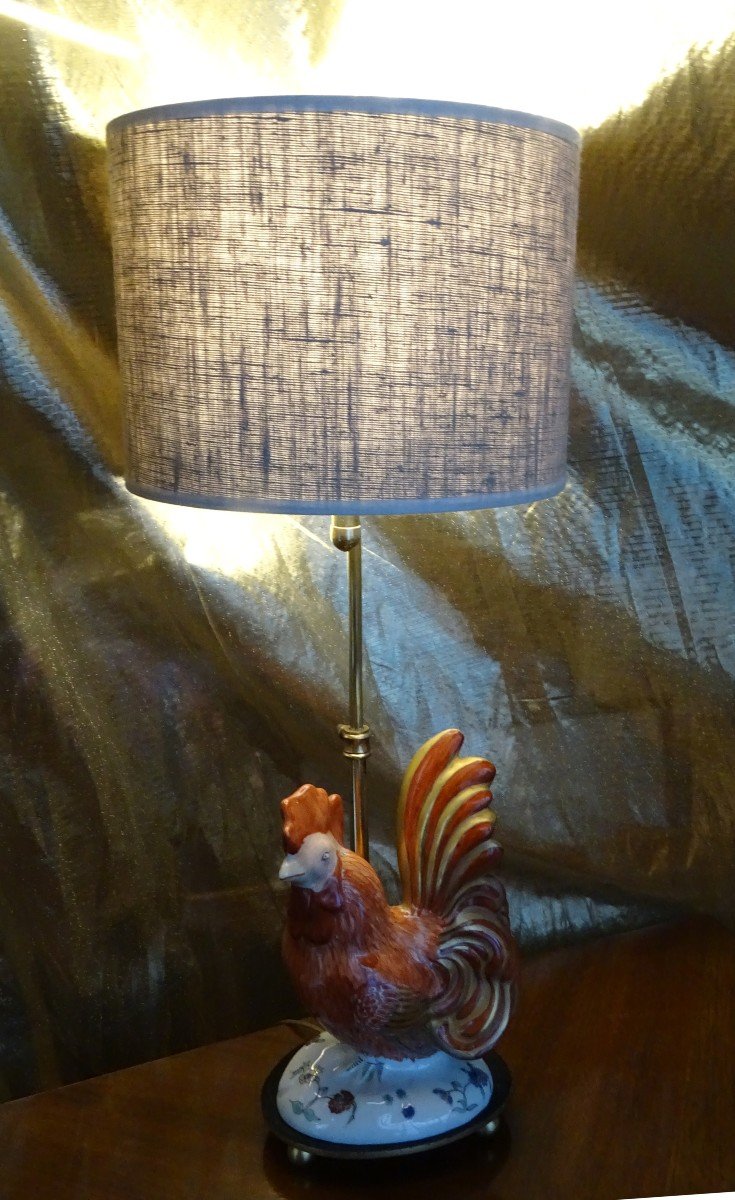 Lampe Cocotte En Porcelaine Années 50 -photo-3