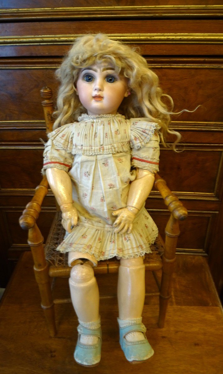 Jumeau Closed Mouth Doll Size 9 19th-photo-2