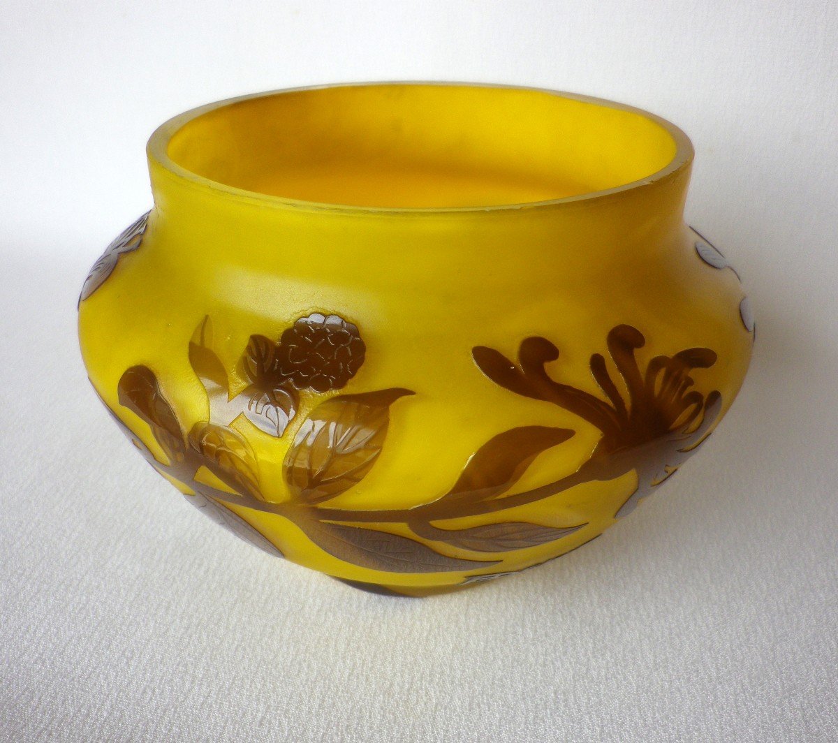 André Delatte Vase In Glass Paste-photo-1