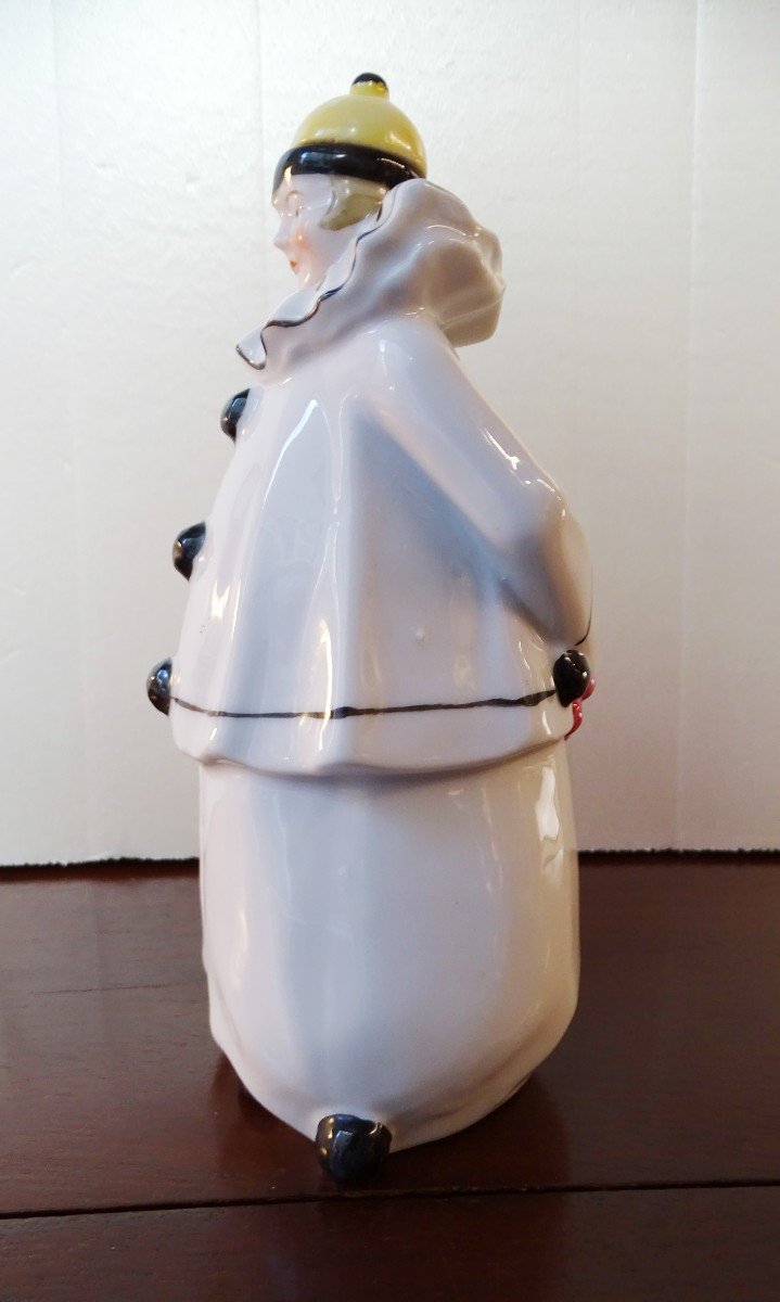 Flacon Pierrot En Porcelaine Allemande Années 50-photo-3