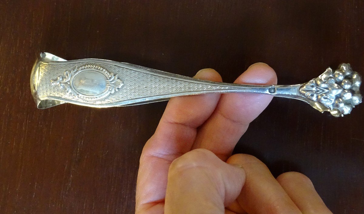 Sugar Tongs In  Silver Late 19th