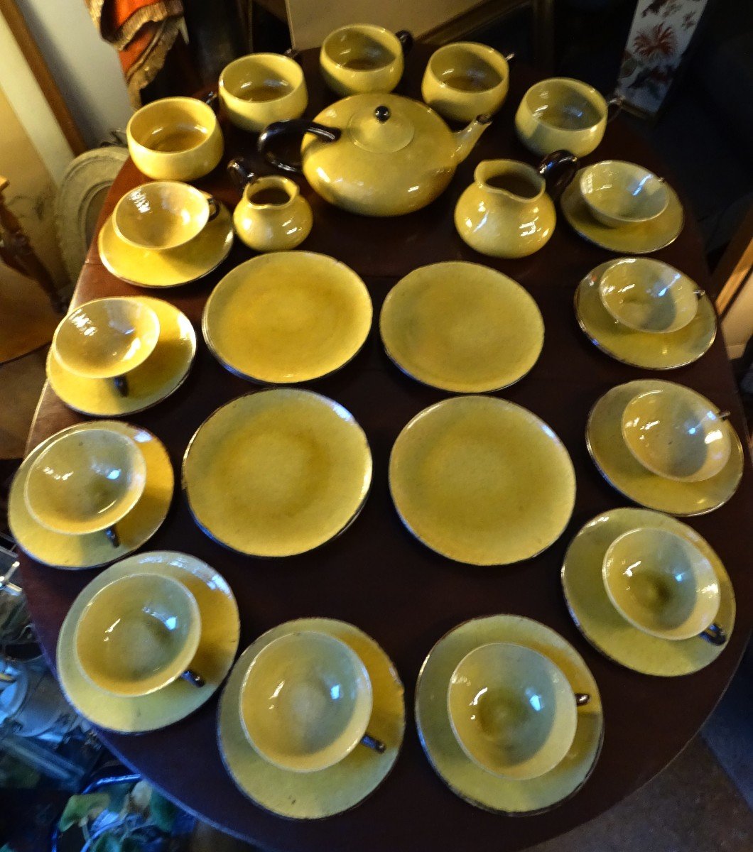 Poët-laval (drôme) Large Tea Service 1950-photo-2