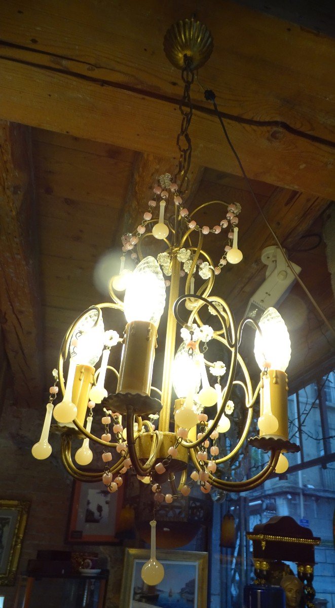 Small Chandelier Pink Tears 60s