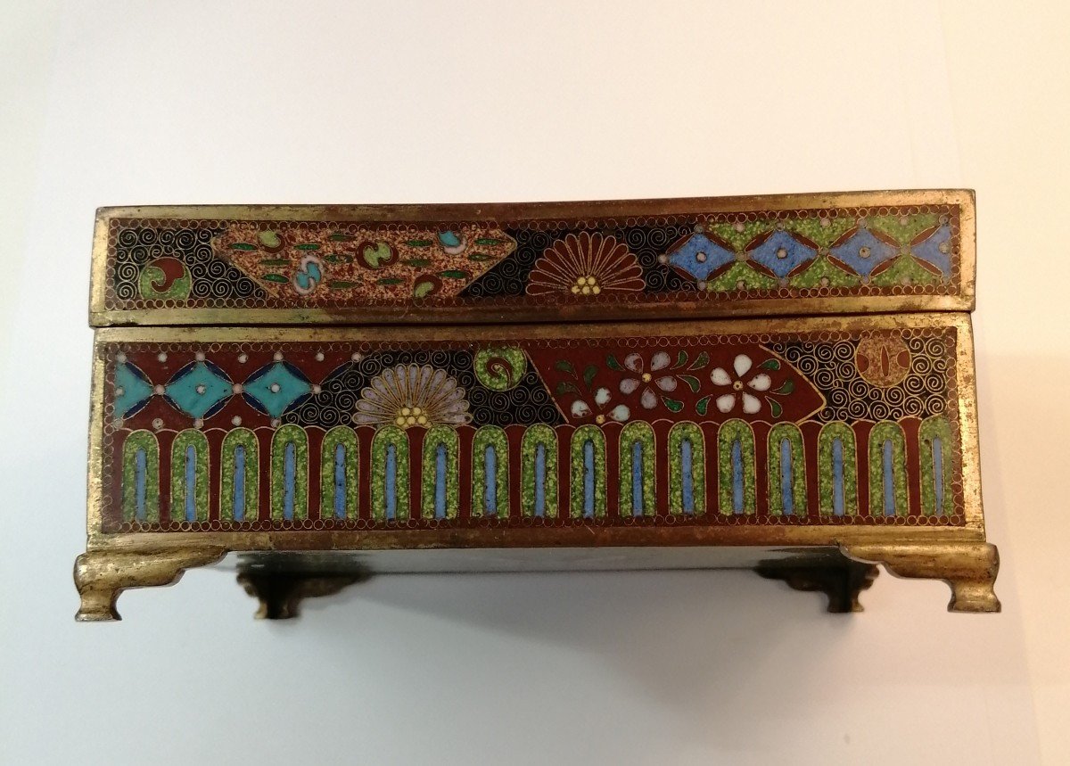 Japanese Cloisonne Box Meiji Period -photo-1