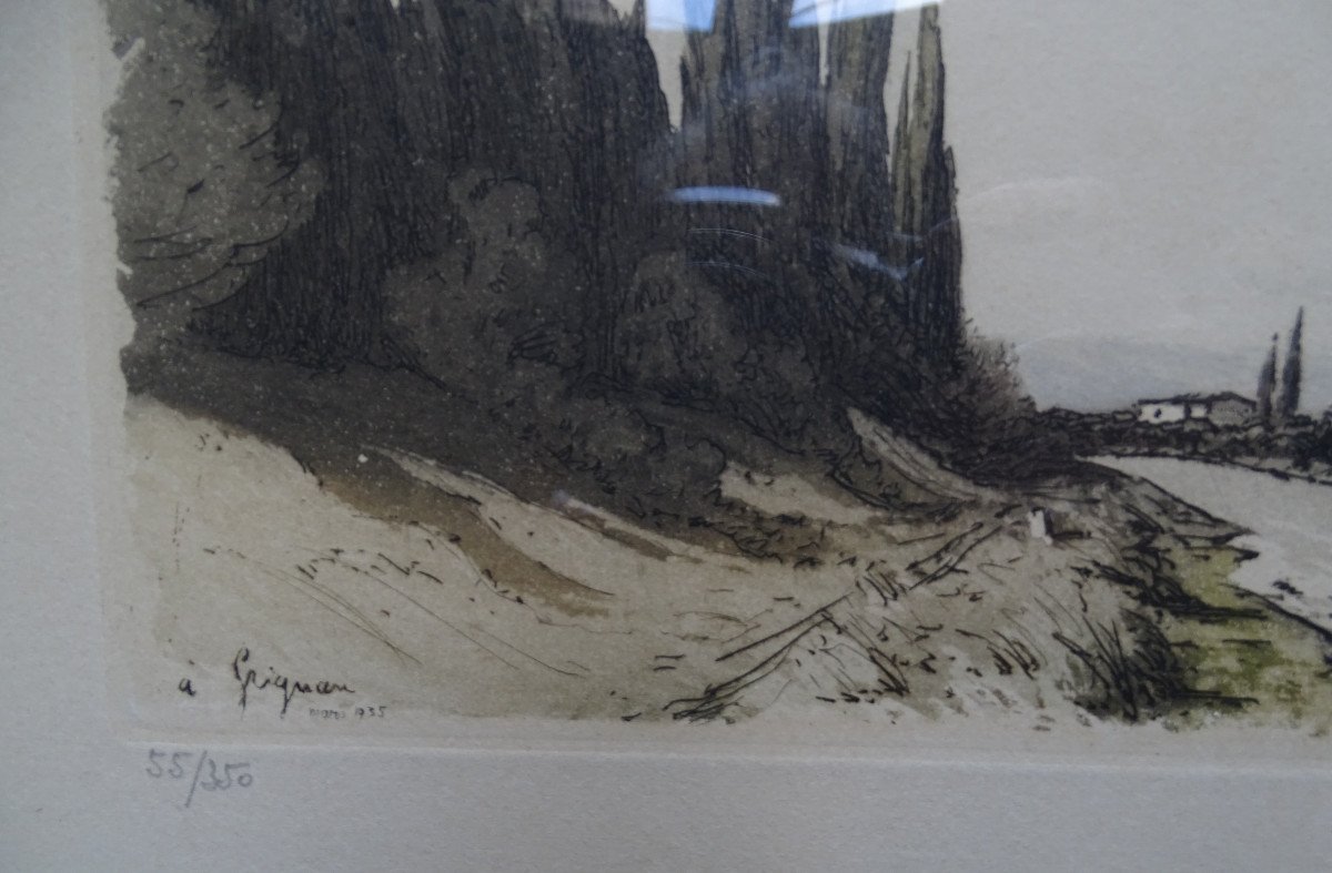 Joanny Drevet Pointe Sèche "à Grignan" Mars 1935-photo-2