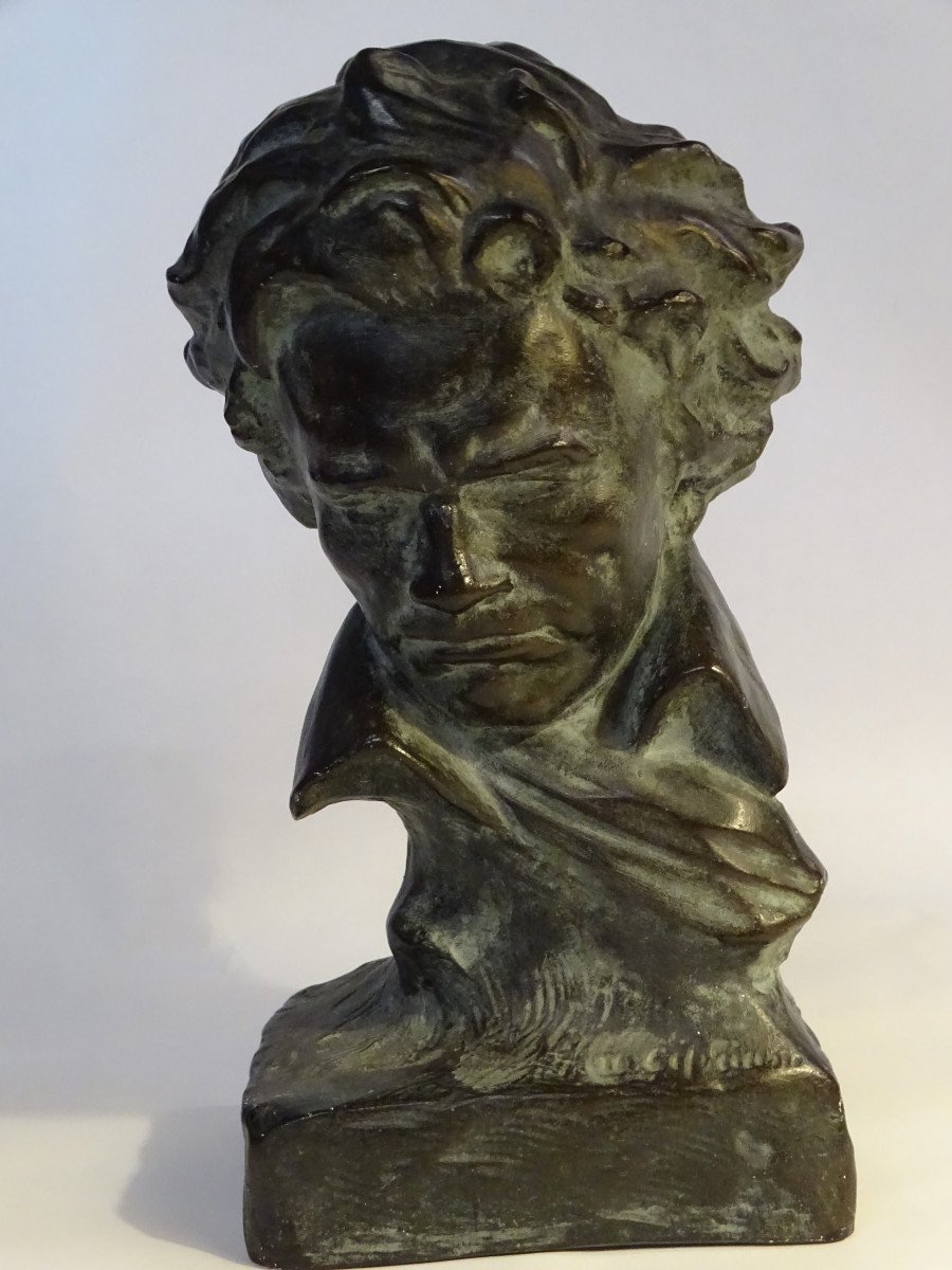 Plaster Bust Of Beethoven 1930/1940