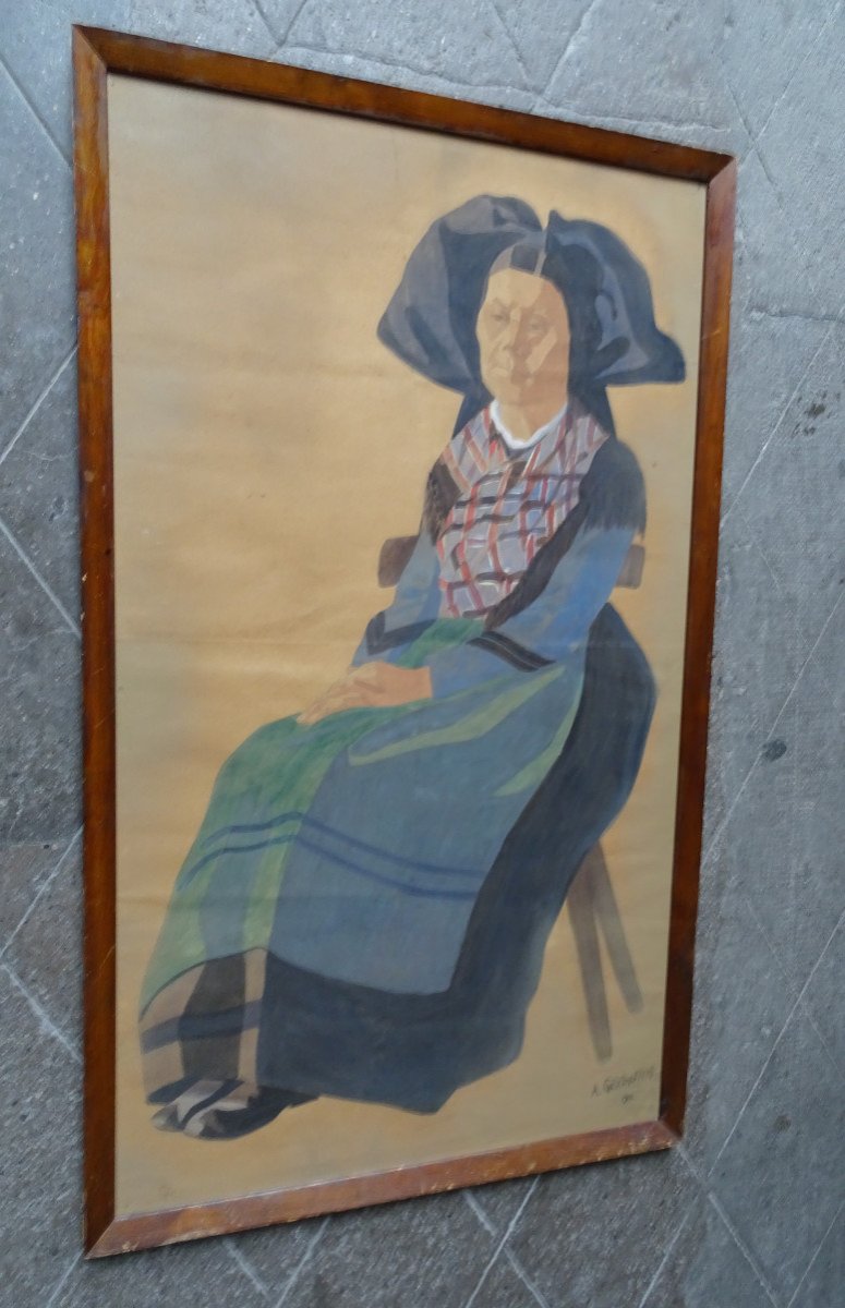 A. Gerthoffert  Aquarelle Alsacienne 1911-photo-4
