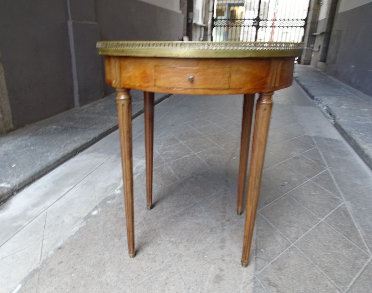 Table Bouillotte En Acajou Fin 19ème-photo-7