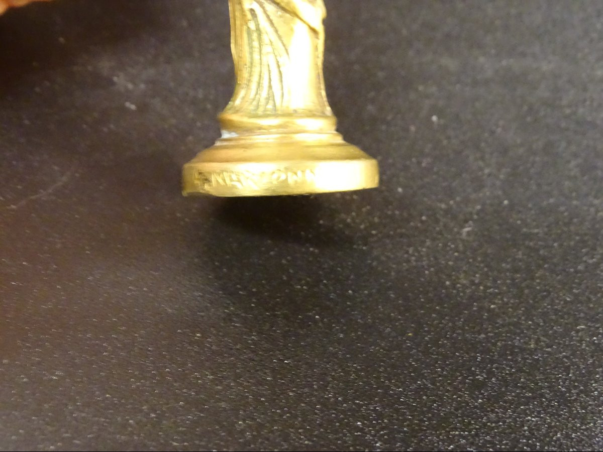 Albert Marionnet Bronze Seal 19th-photo-1