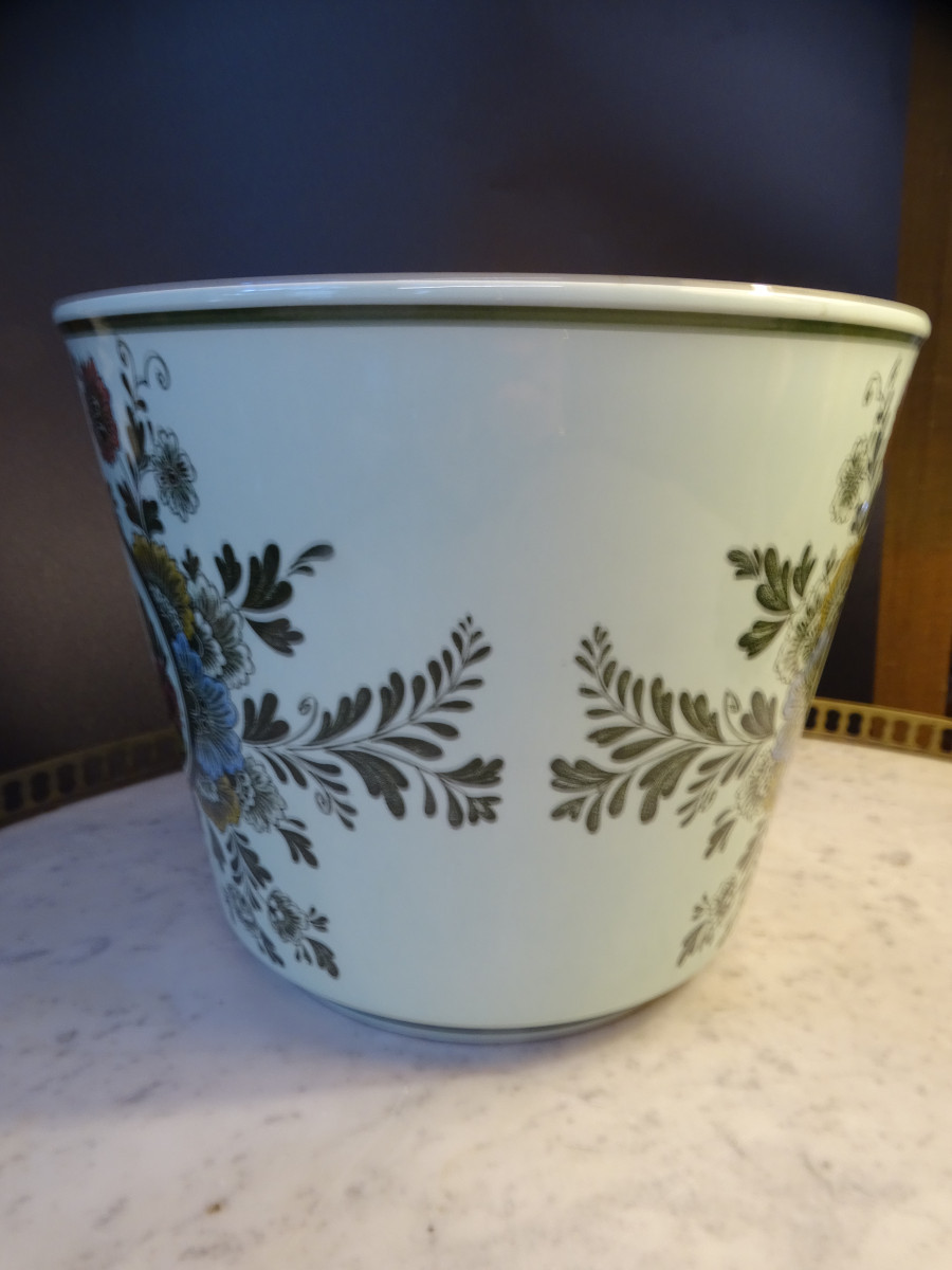 Villeroy & Boch cache-pot  au paon 20ème-photo-2
