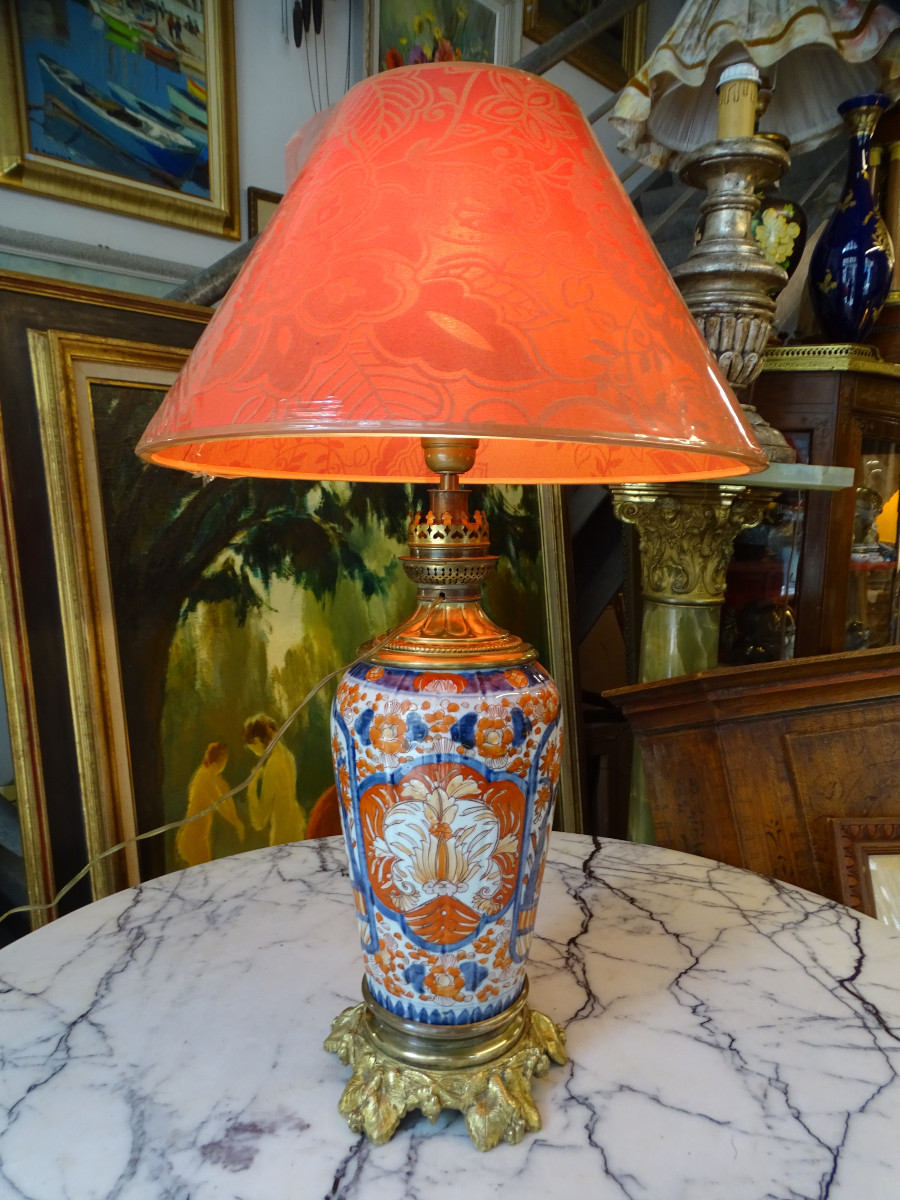 Imari Lamp 19th-photo-3