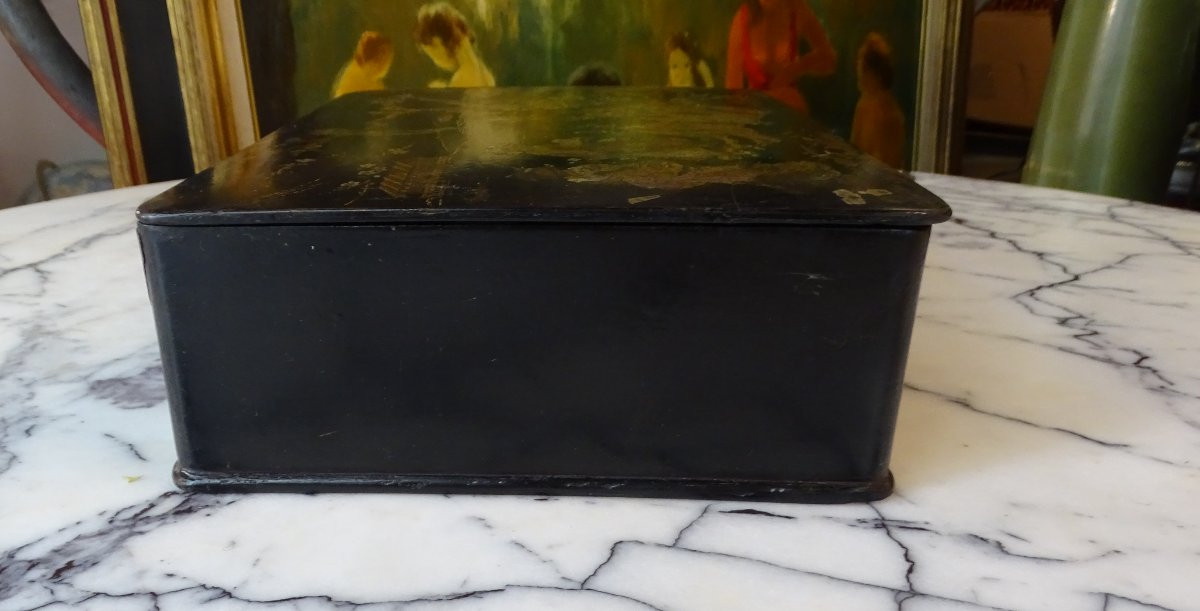 Papier-mâché Box Late 19th/1900-photo-2