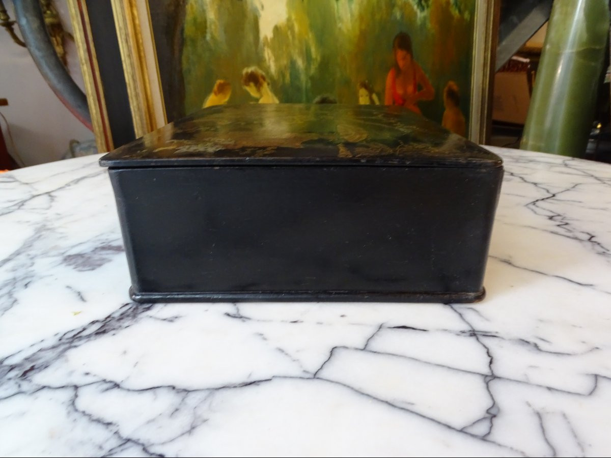 Papier-mâché Box Late 19th/1900-photo-1