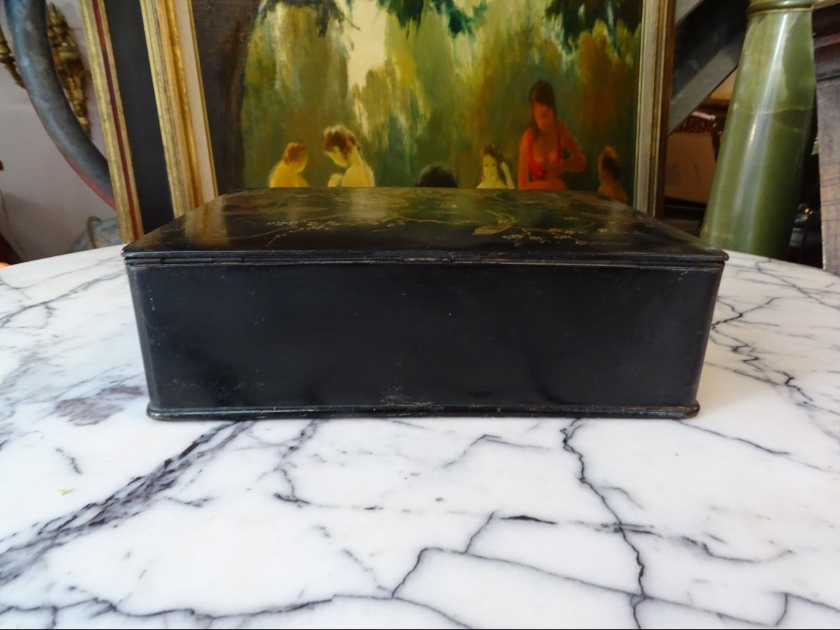 Papier-mâché Box Late 19th/1900-photo-2