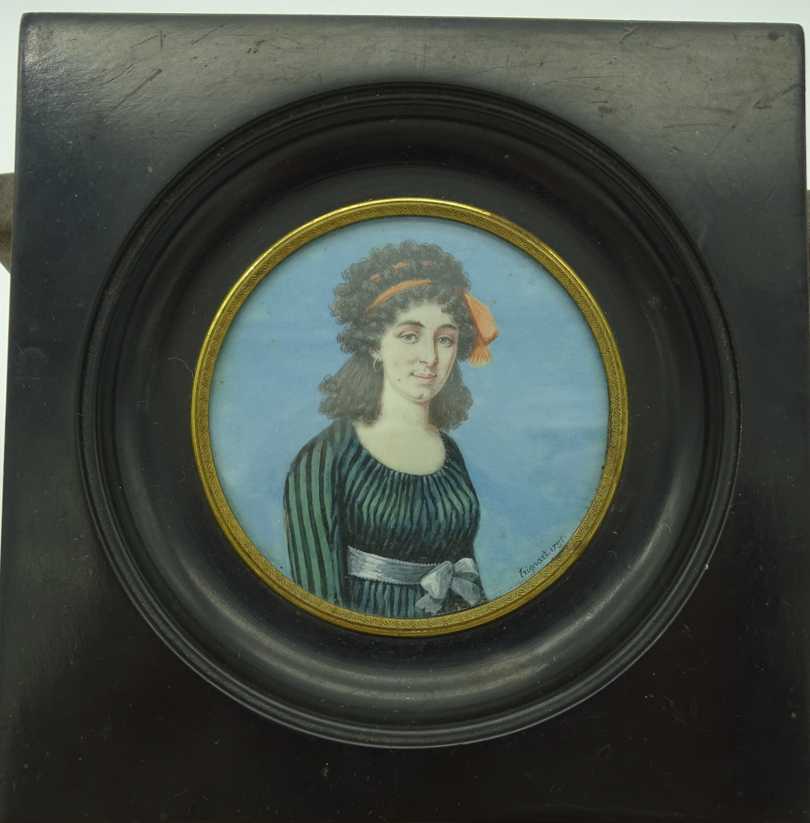 Antoine Trignart Young Woman With Orange Headband 18th