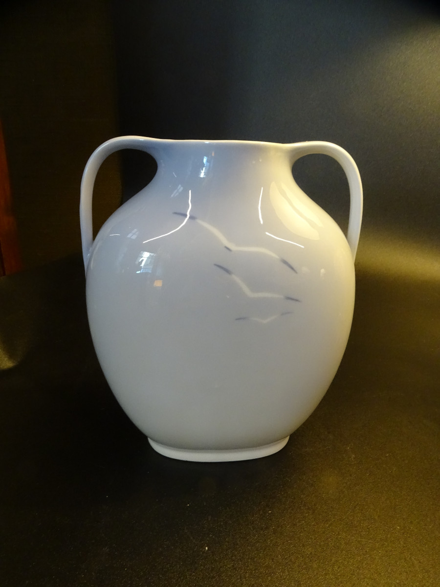 Royal Copenhague Vase Mouette 20ème-photo-2