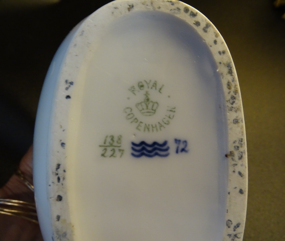 Royal Copenhague Vase Mouette 20ème-photo-3