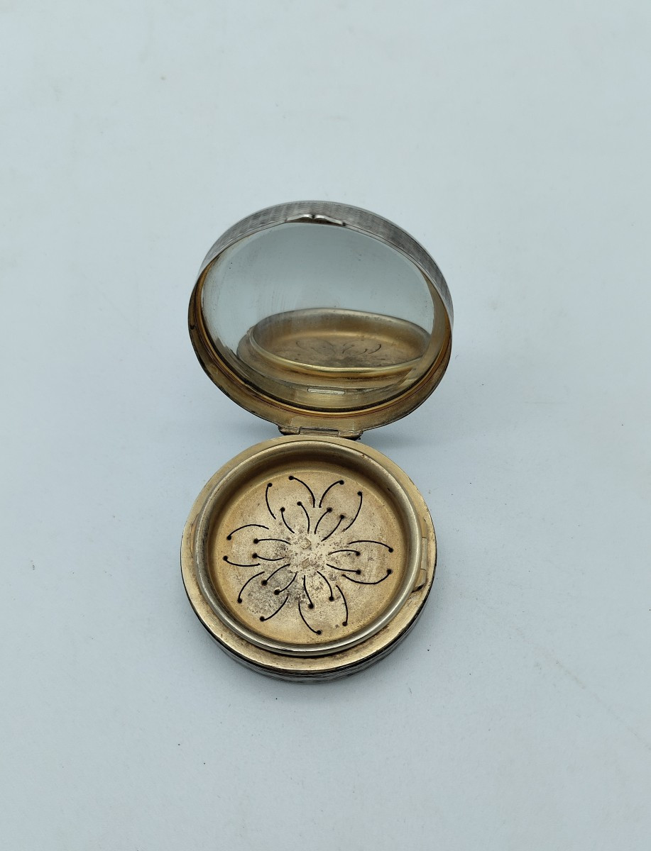 Poudrier en Argent 1900-photo-3