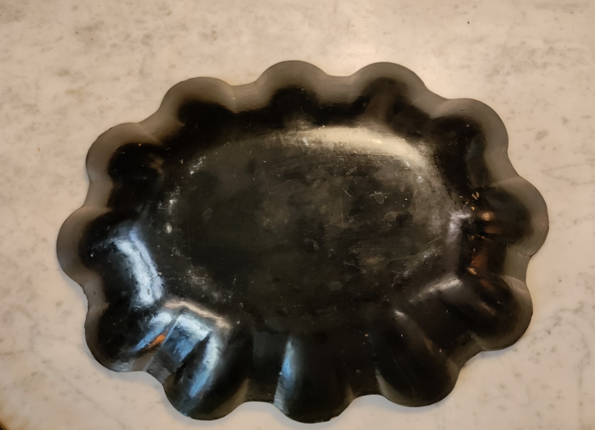 Late 19th  Boiled Cardboard Centerpiece-photo-4