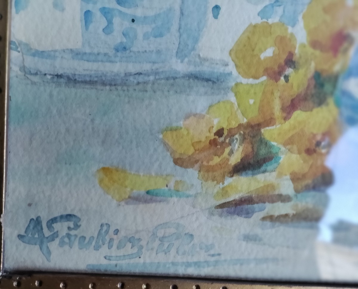 Saubiez-euber Watercolor Flowers 20th-photo-3