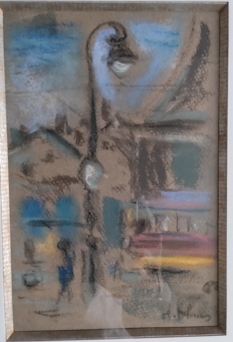 H. Deloras Pastel View Of Paris 20th-photo-2