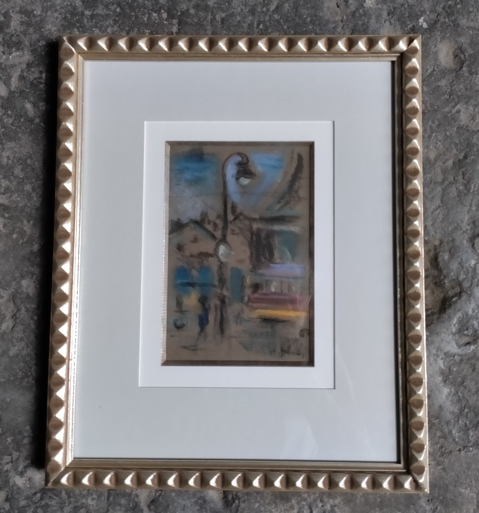 H. Deloras Pastel View Of Paris 20th