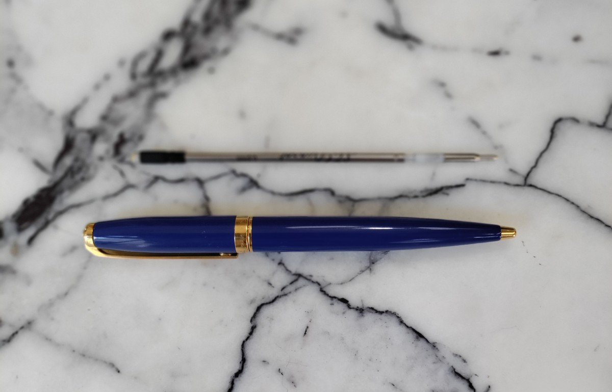 Stylo bille reversible Dupont Années 80-photo-4