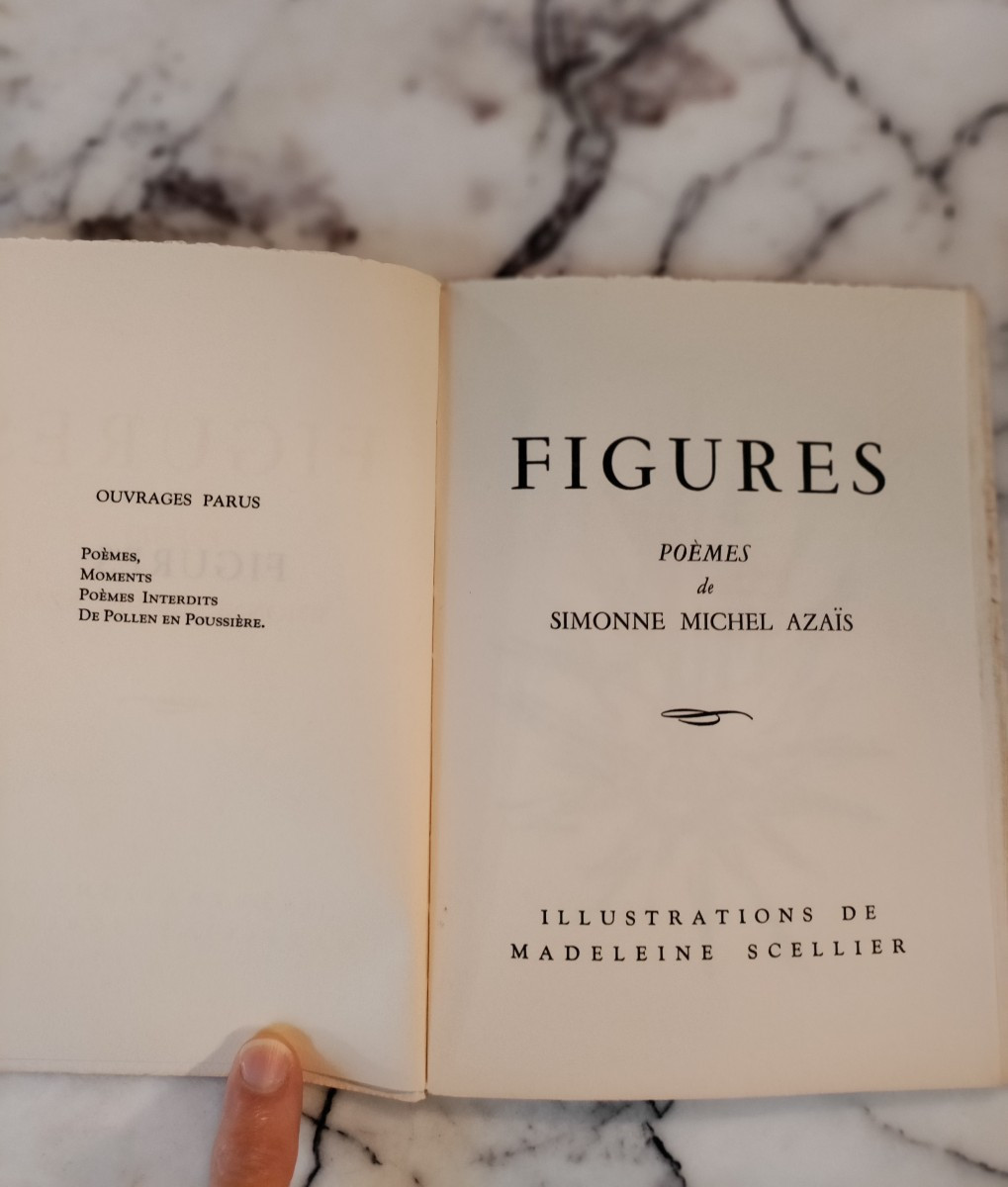 Figures Poèmes de Simonne Azaïs Année 1955-photo-4