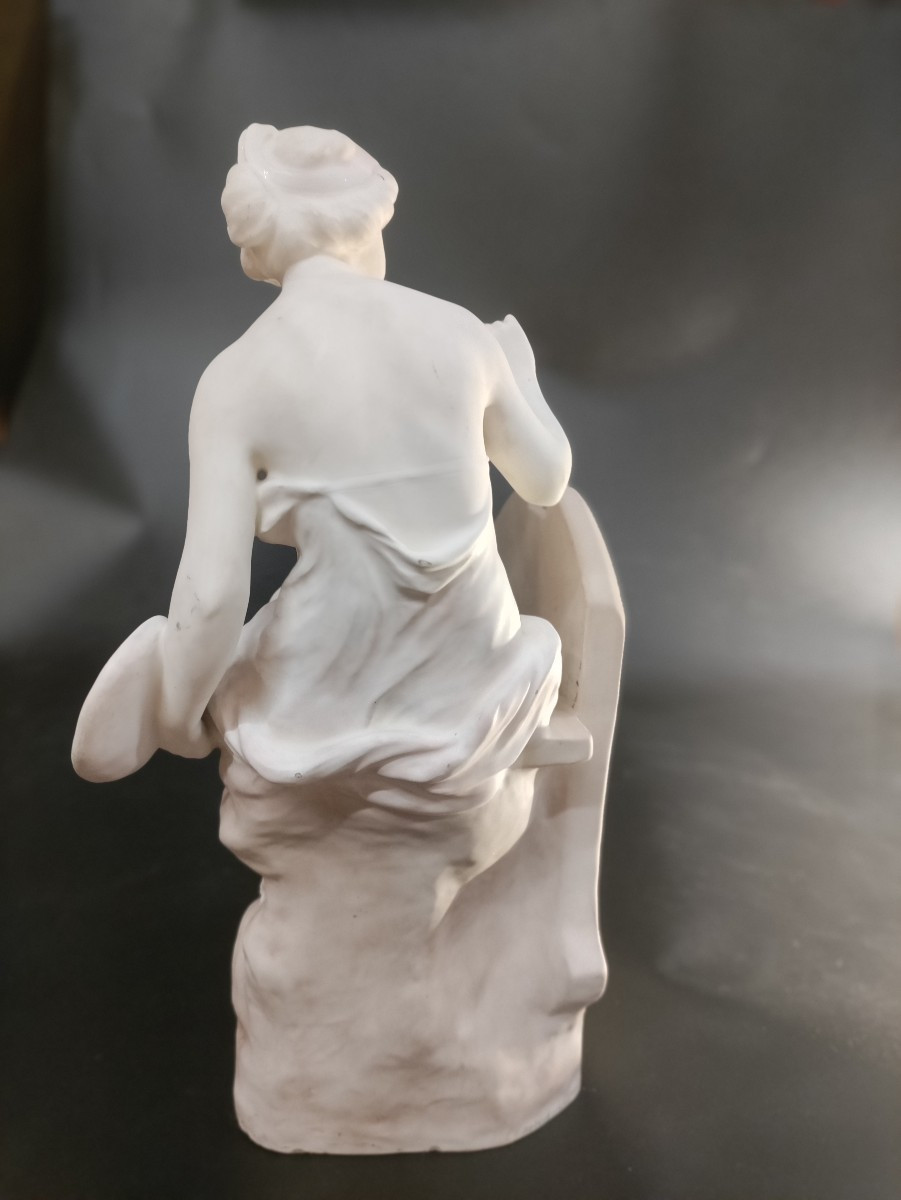 Friedrich Goldscheider Porcelaine Femme Peintre-photo-3