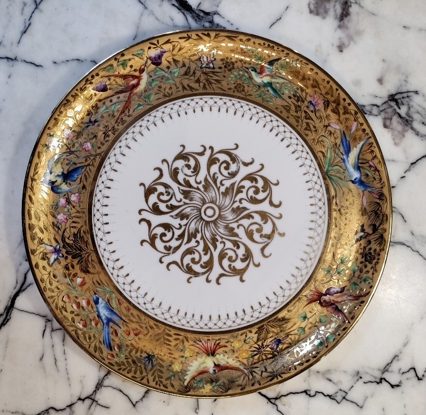 Le Tallec Plateau en Porcelaine 20ème