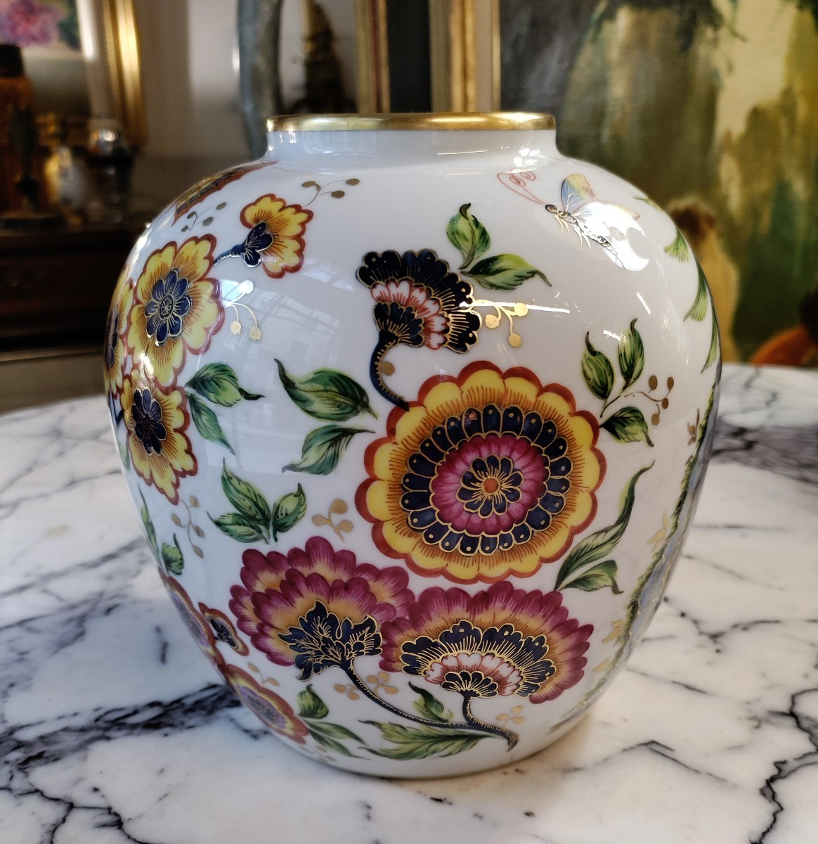Le Tallec Vase en Porcelaine 20ème-photo-2