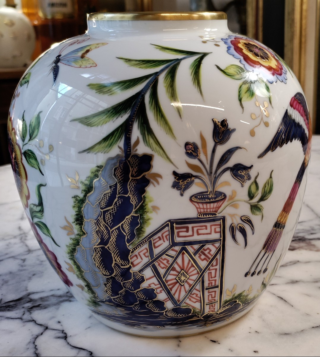 Le Tallec Vase en Porcelaine 20ème-photo-3