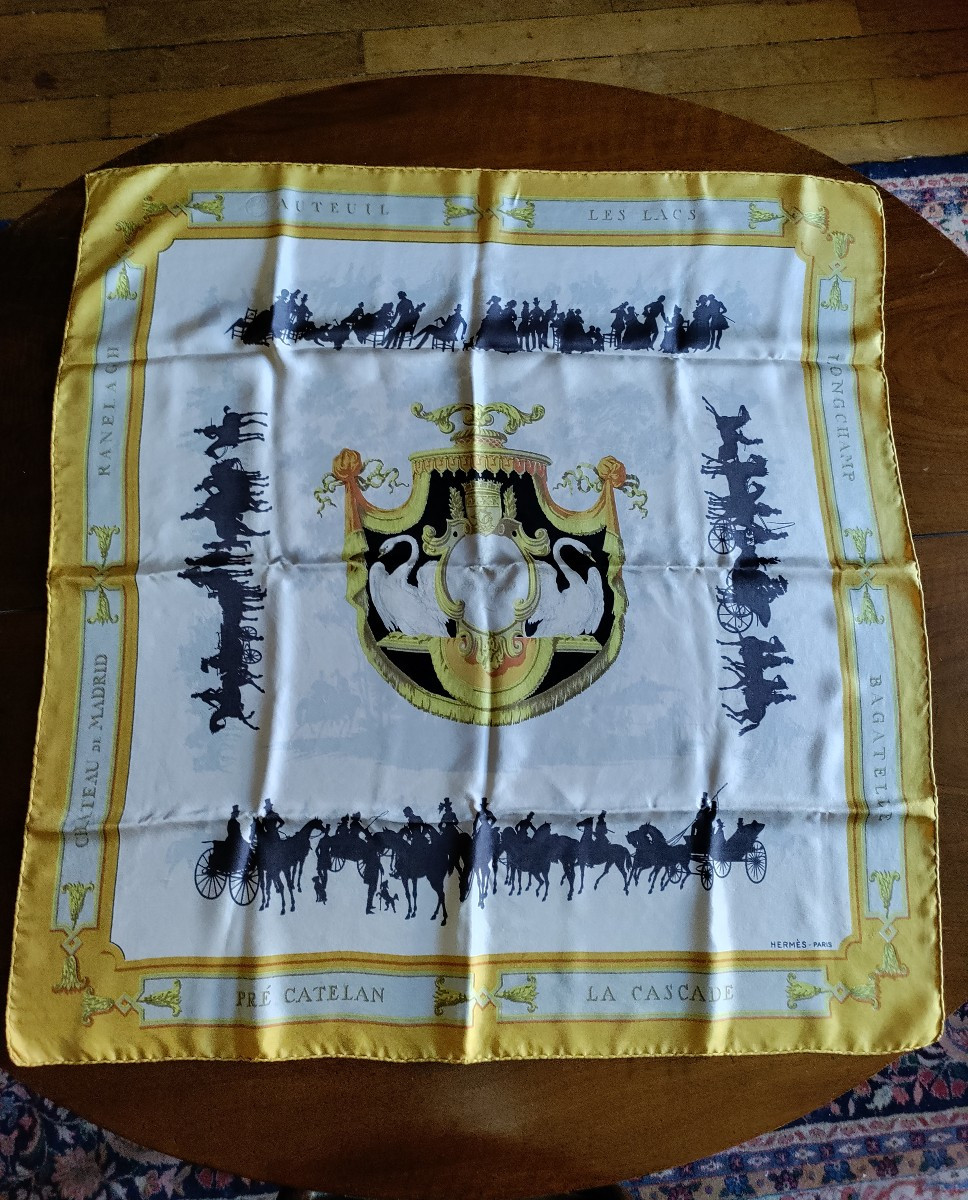 Hermès Scarf "le Bois De Boulogne"