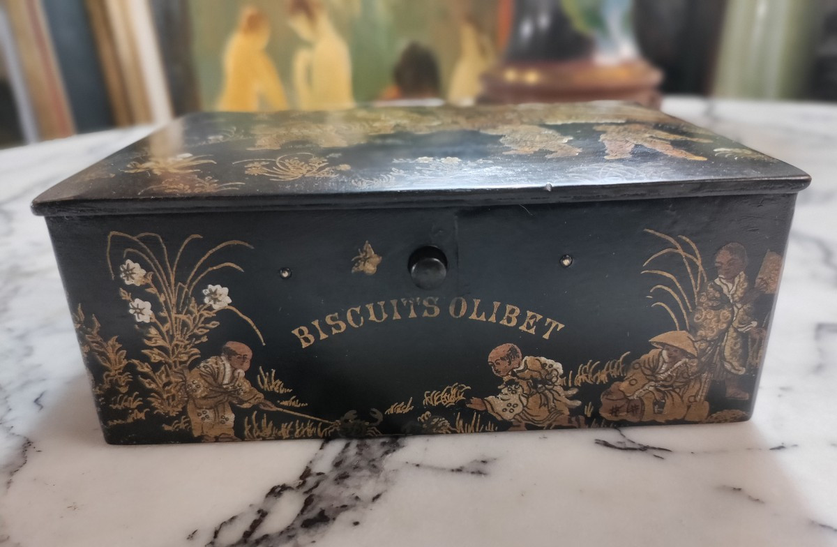 Coffret en papier mâché fin 19 ème/1900-photo-2