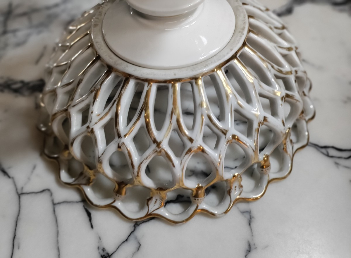Napoleon III Paris Porcelain Basket -photo-1