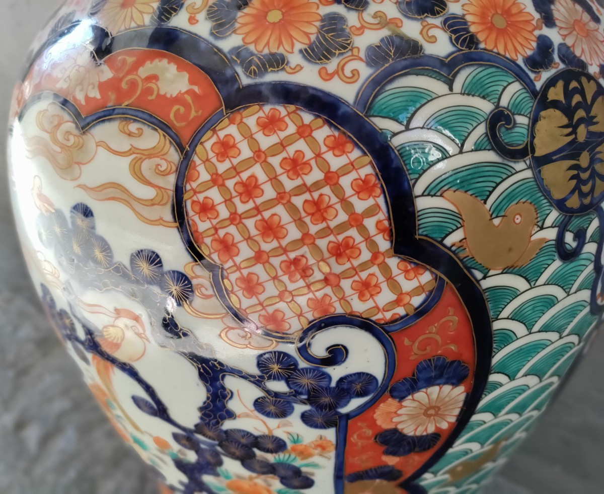Imari Grand Vase Japon 19ème-photo-2