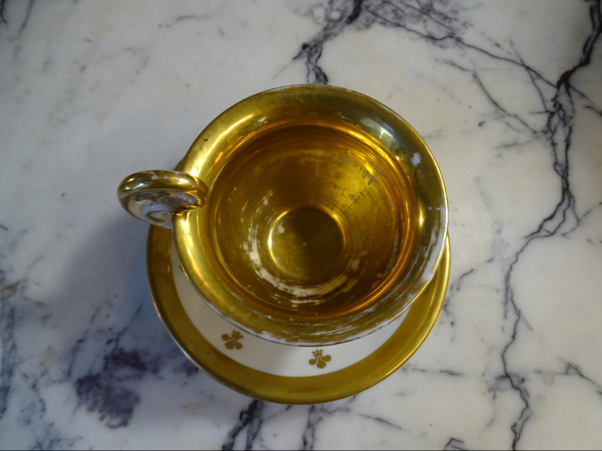 Breakfast Or Chocolate Cup In Paris Porcelain Early 19th-photo-3