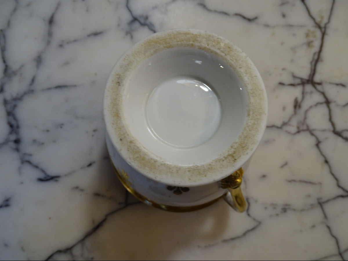 Breakfast Or Chocolate Cup In Paris Porcelain Early 19th-photo-4