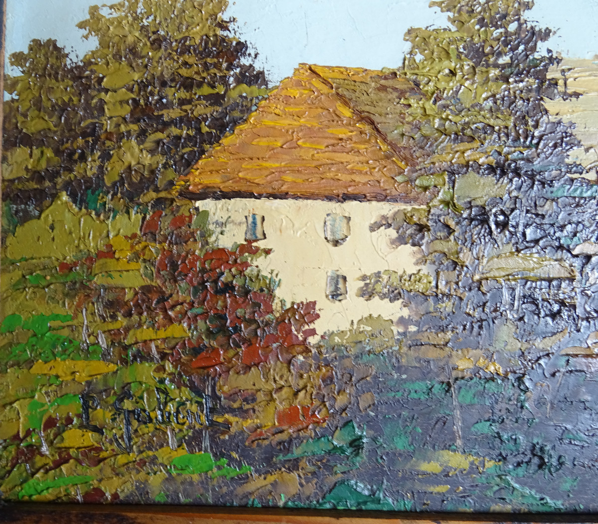 Paul Gobert Oil On Cardboard Lac d'Aiguebelette 20th-photo-2