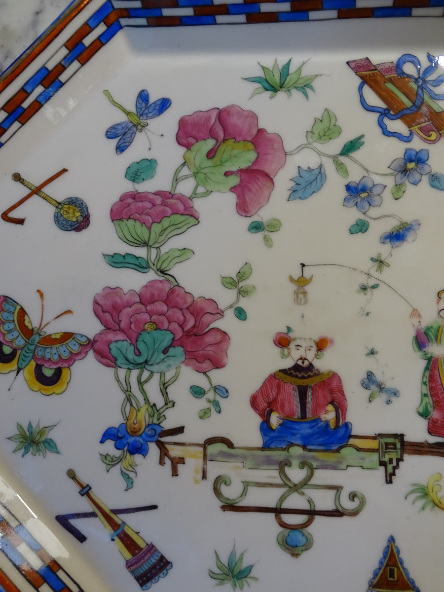 Large Porcelain Tray 18th-photo-2